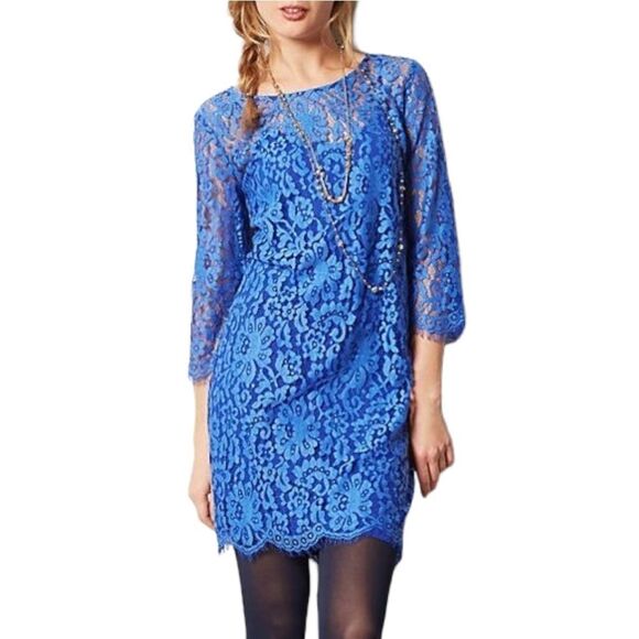 NWT Anthropologie HD IN PARIS Overture Lace Shift Dress XS - Picture 1 of 10